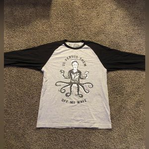 Vintage Us Versus Them graphic tee shirt